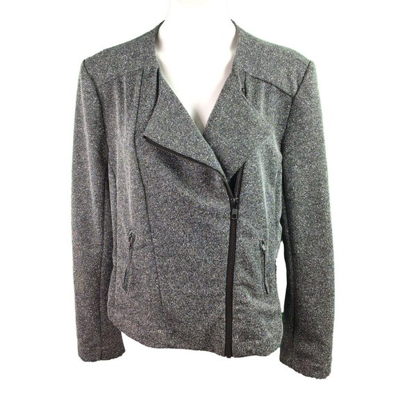 Catherine Malandrino Jackets & Blazers - Catherine Malandrino Runway Style Moto Zip Blazer